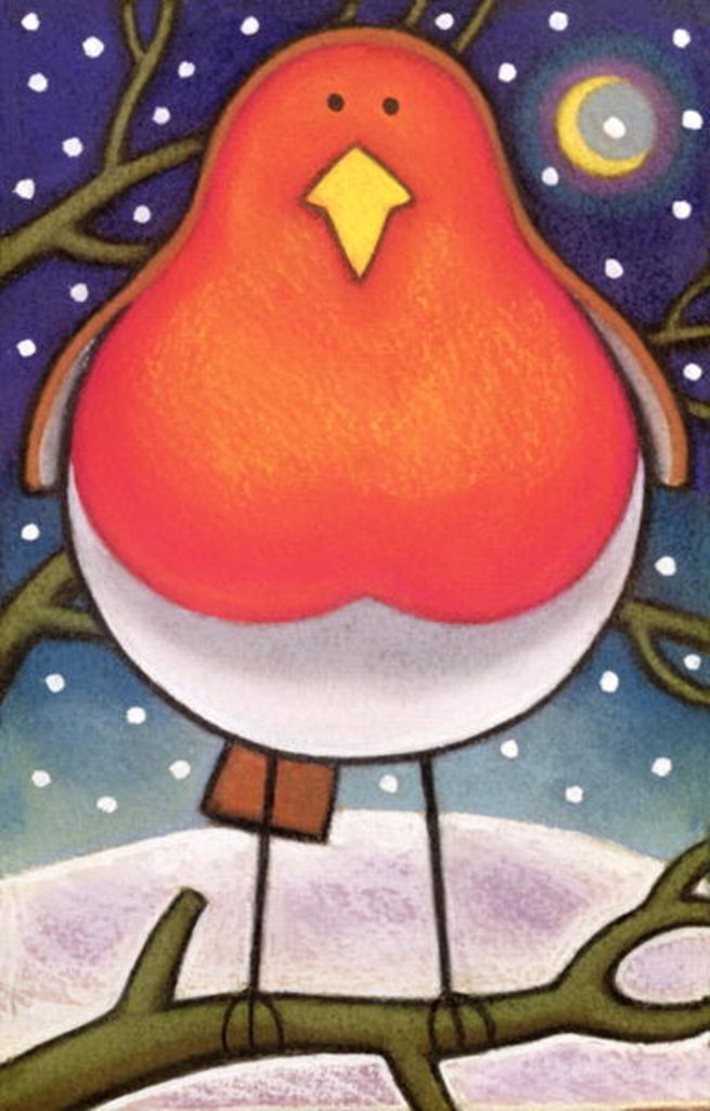 Detail of Christmas Robin, 1997 by Cathy Baxter
