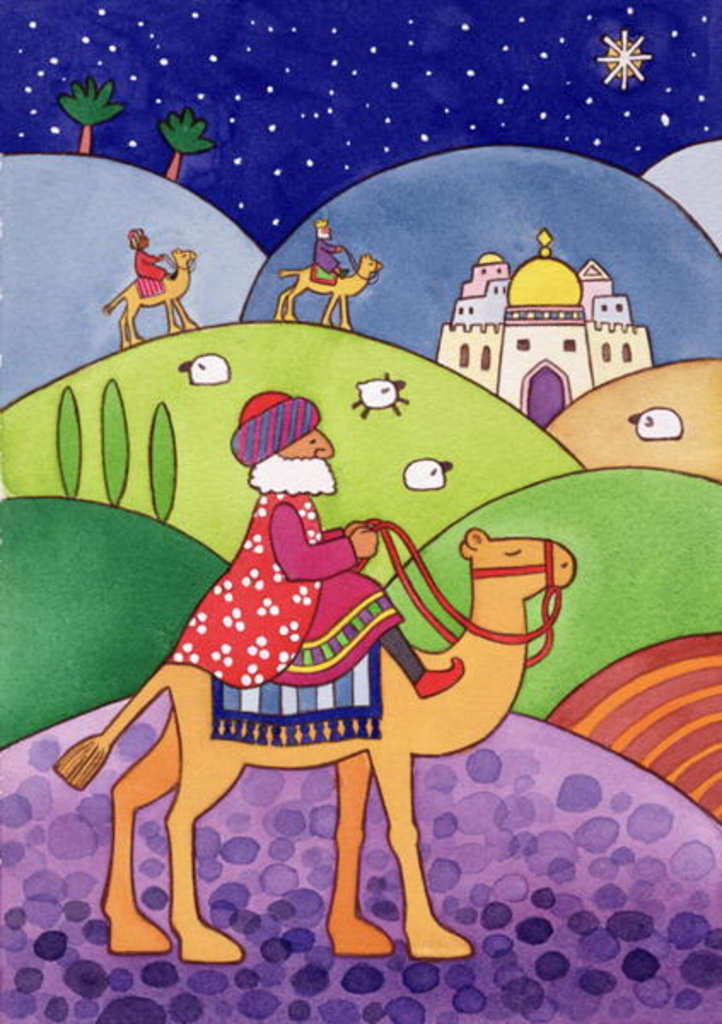 Detail of The Three Kings, 1997 by Cathy Baxter