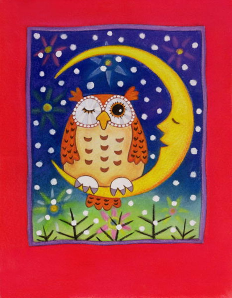 Detail of The Winking Owl, 1997 by Cathy Baxter