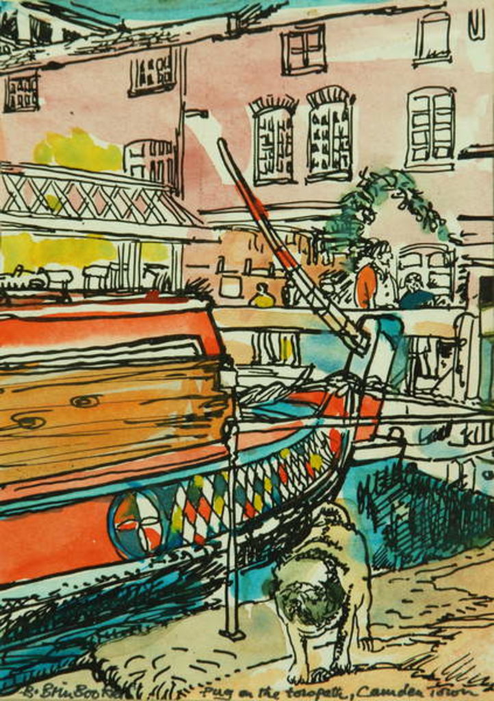 Detail of Pug at Dingwalls Lock by Brenda Brin Booker