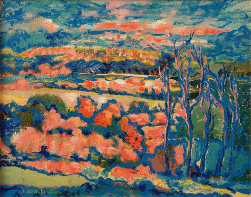 Detail of Evening Landscape by Brenda Brin Booker