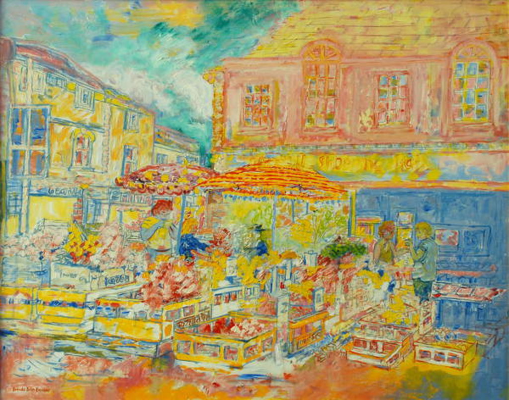 Detail of Market on the Square by Brenda Brin Booker