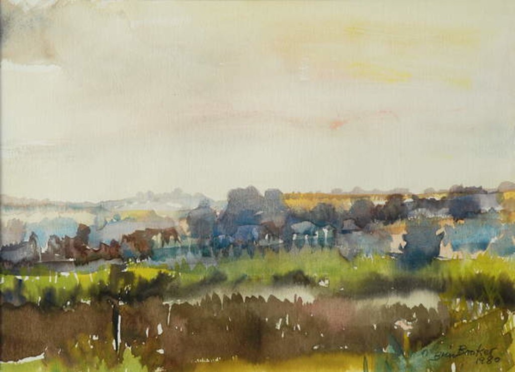 Detail of River through the Meadow, 1980 by Brenda Brin Booker