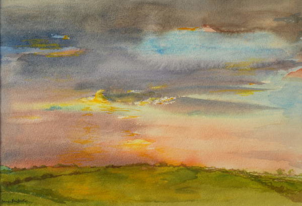 Detail of Dusk, Great Bradley by Brenda Brin Booker