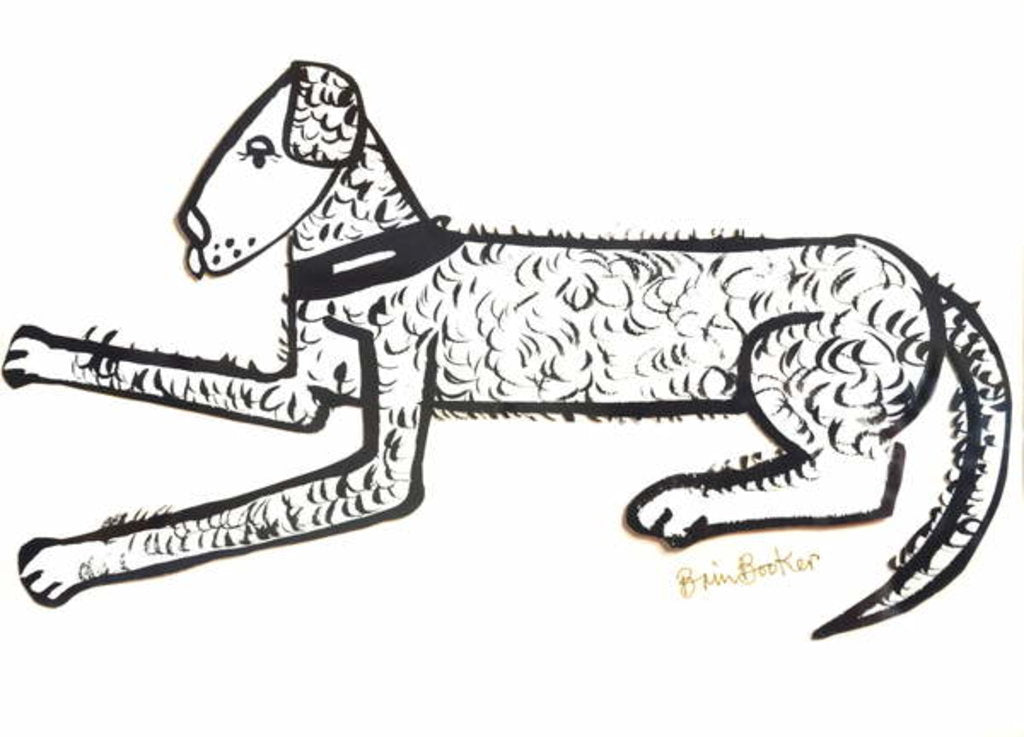 Detail of Hound Dog by Brenda Brin Booker