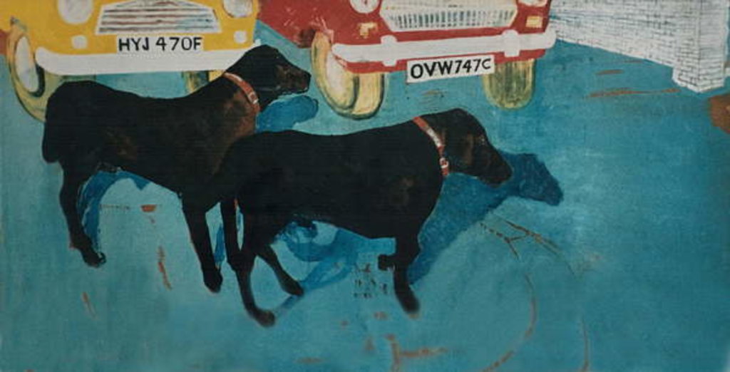 Detail of Rex at the Used Car Lot, with Friend by Brenda Brin Booker