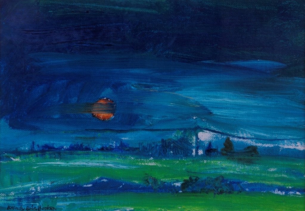 Detail of Evening Landscape by Brenda Brin Booker