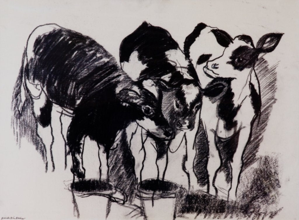 Detail of The New Calves by Brenda Brin Booker