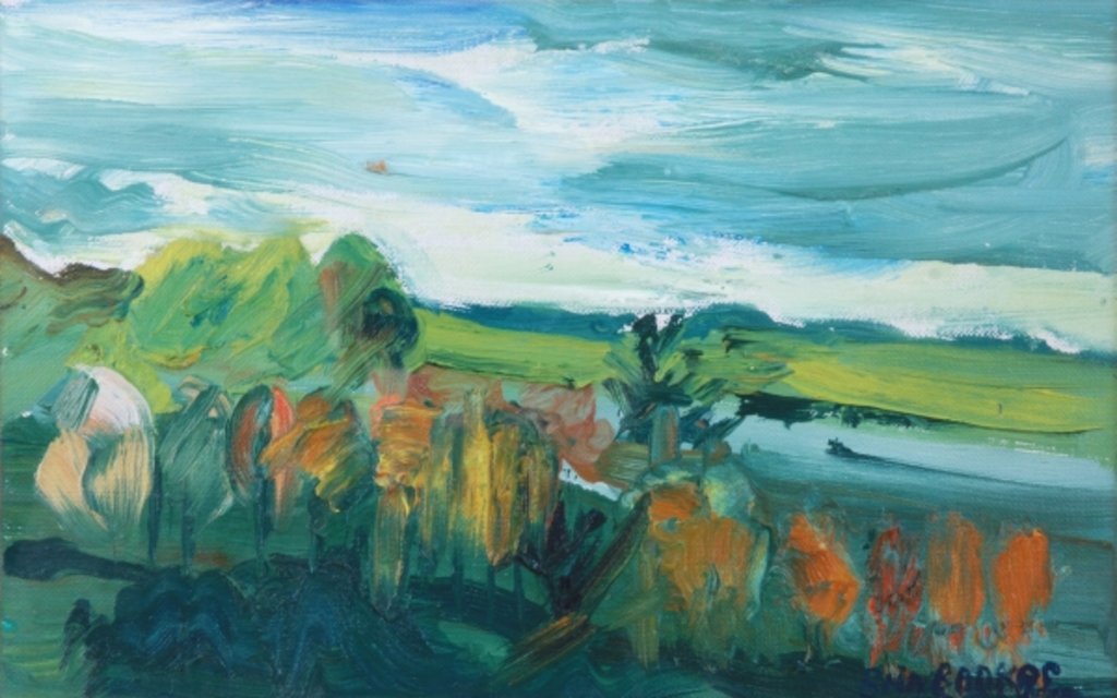 Detail of Autumn Landscape by Brenda Brin Booker