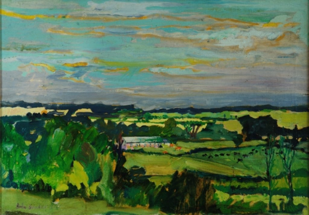 Detail of Across the Valley, Bedfordshire, 1973 by Brenda Brin Booker