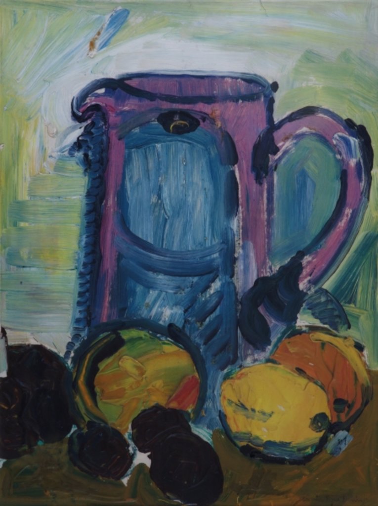 Detail of Jug with chesnuts by Brenda Brin Booker
