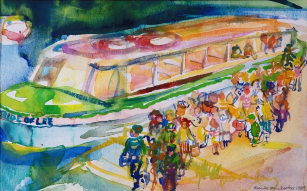Detail of The Boat Trip, 1989 by Brenda Brin Booker