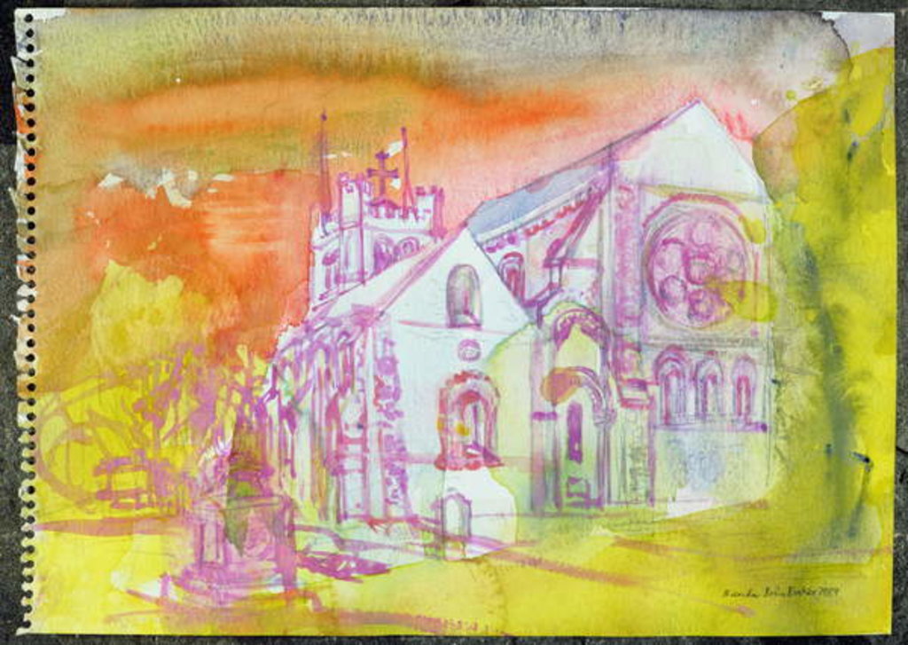 Detail of Waltham Abbey by Brenda Brin Booker