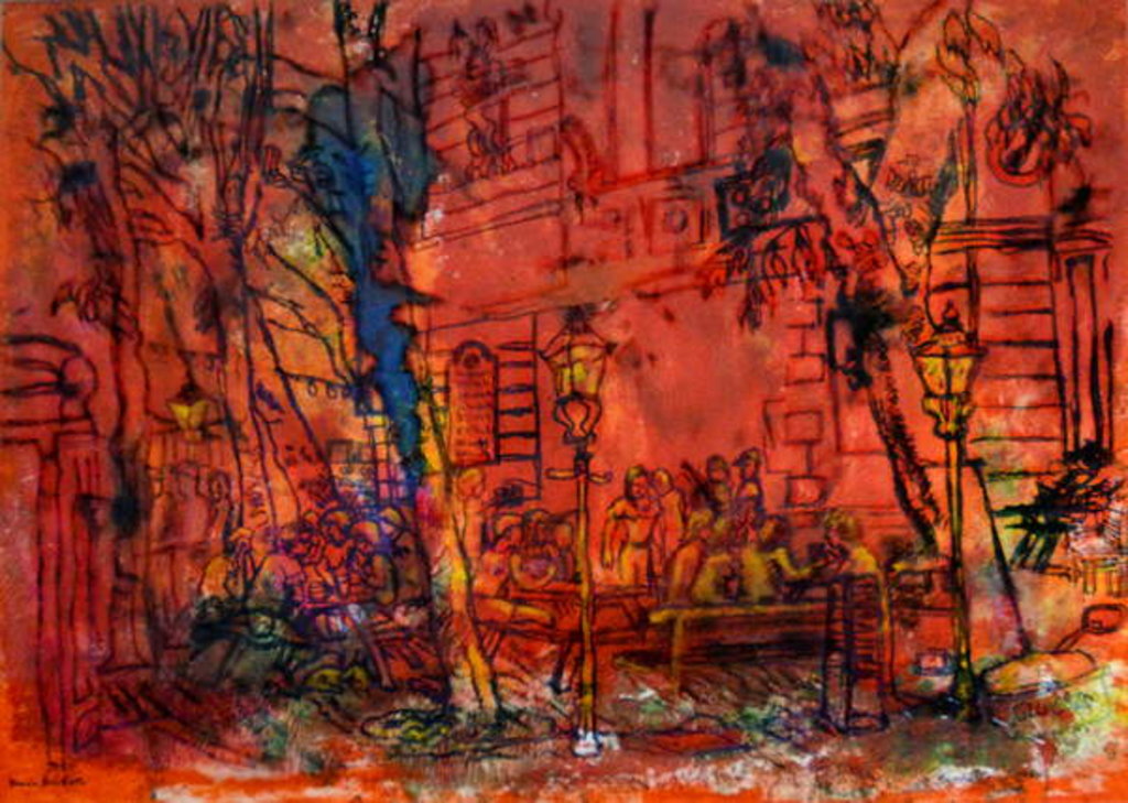 Detail of At the Old Tavern by Brenda Brin Booker