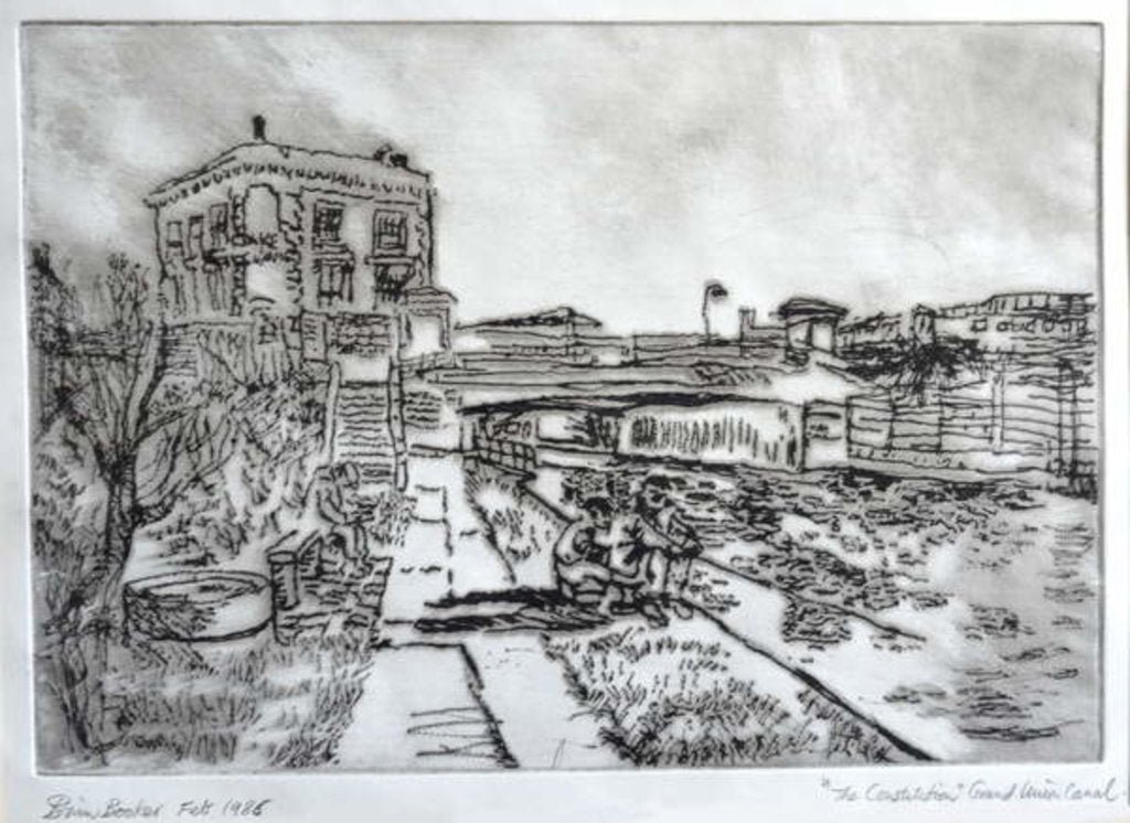 Detail of Pub by the Towpath, Camden by Brenda Brin Booker