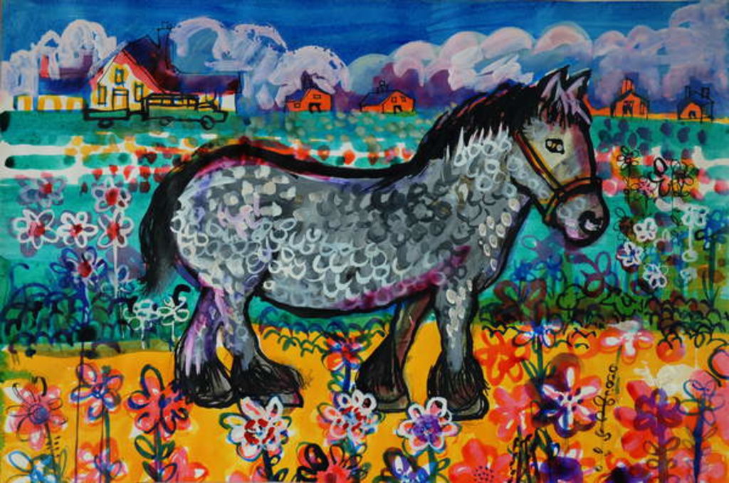 Detail of Horse by Brenda Brin Booker