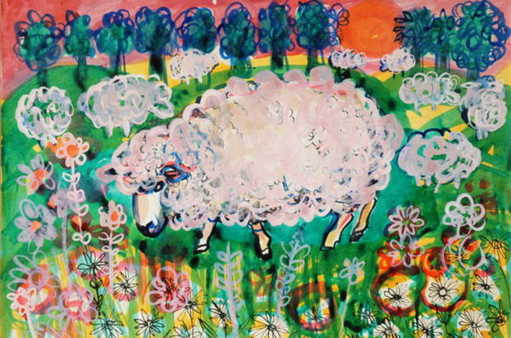 Detail of Sheep by Brenda Brin Booker
