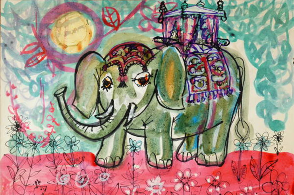 Detail of Elephant by Brenda Brin Booker