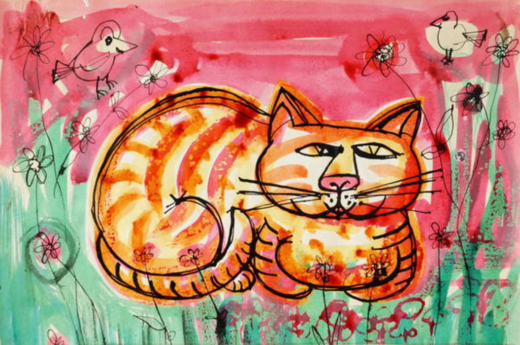 Detail of Cat by Brenda Brin Booker