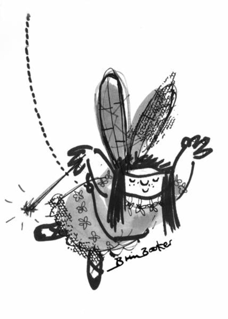 Detail of Christmas Fairy 2 by Brenda Brin Booker