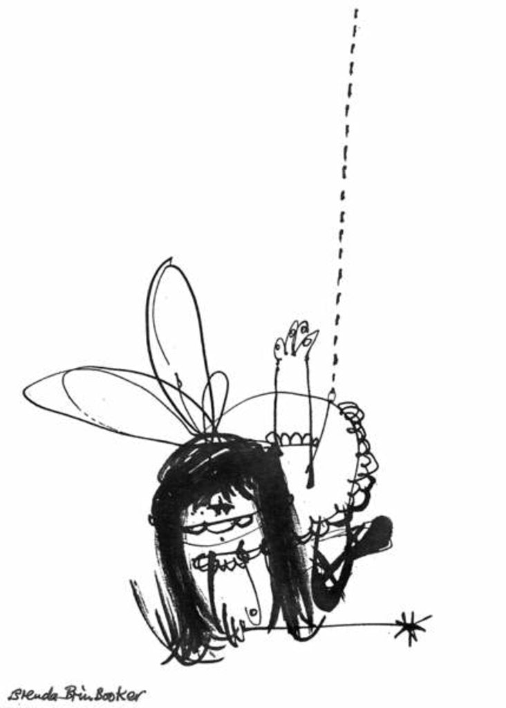 Detail of Christmas Fairy 5 by Brenda Brin Booker