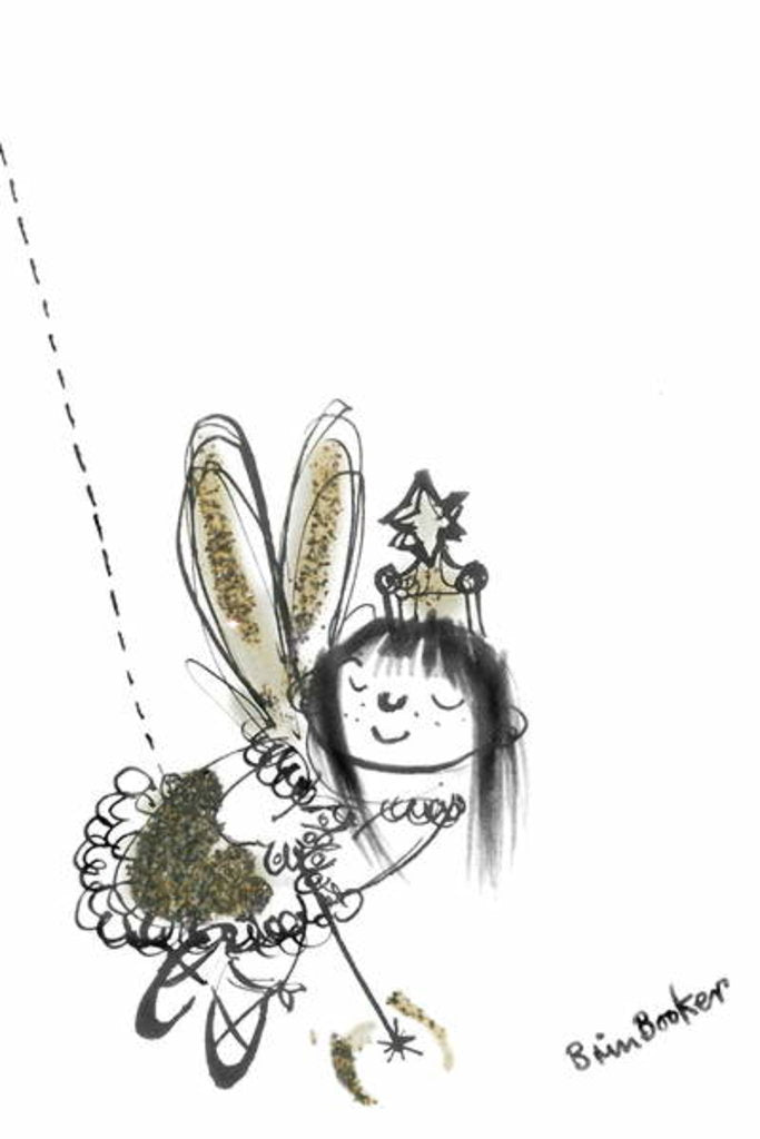 Detail of Christmas Fairy 6 by Brenda Brin Booker