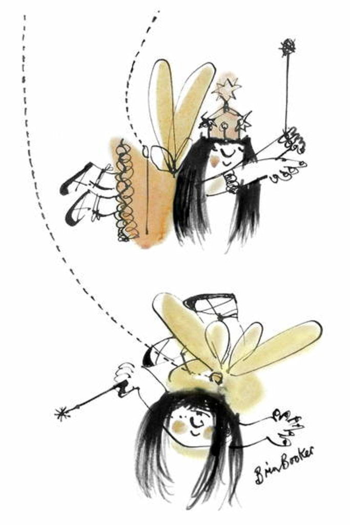 Detail of Christmas Fairy 8 by Brenda Brin Booker