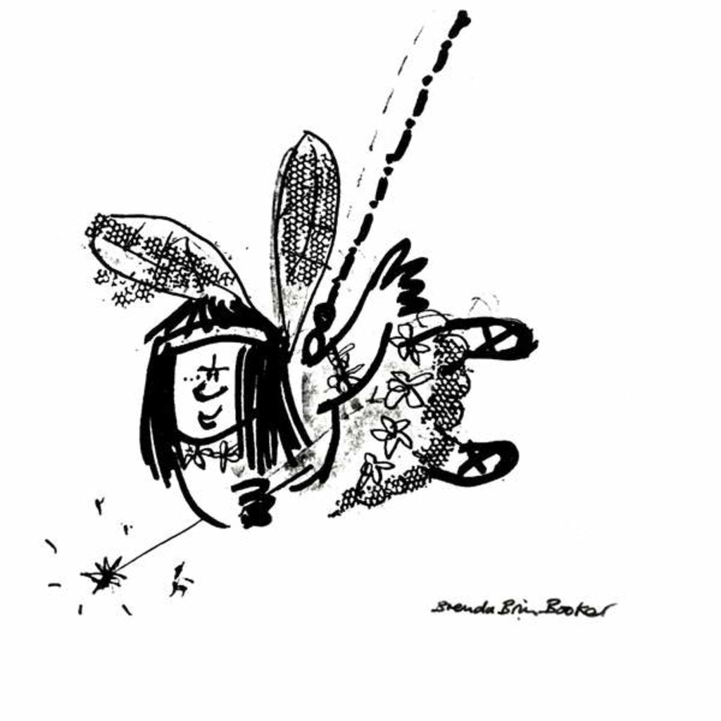 Detail of Christmas Fairy 9 by Brenda Brin Booker