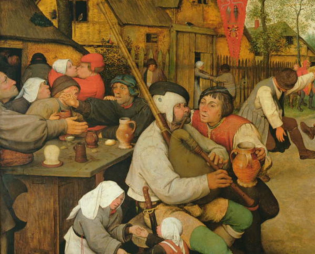 Detail of Peasant Dance, Detail, 1568 by Pieter the Elder Bruegel