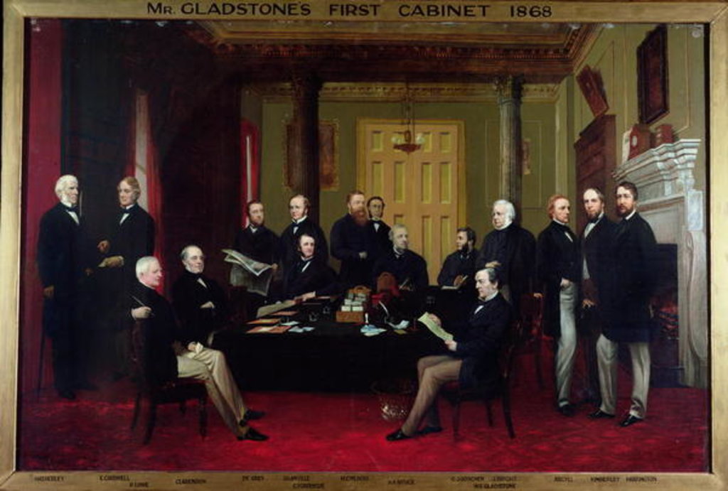 Detail of Gladstone's First Cabinet, 1868 by Henry Barraud