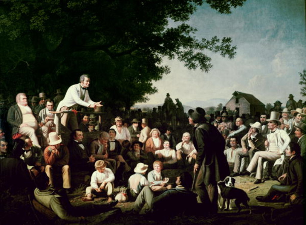 Detail of Stump Speaking by George Caleb Bingham