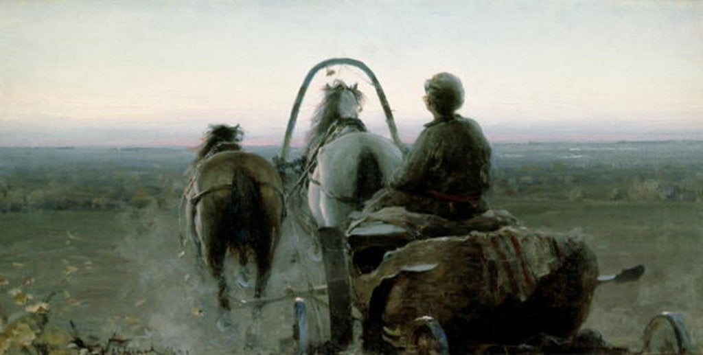 Detail of The Return Journey, 1896 by Abram Efimovich Arkhipov