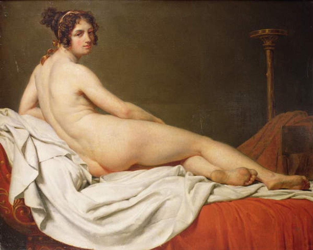 Detail of Reclining Nude by Jacques Louis David