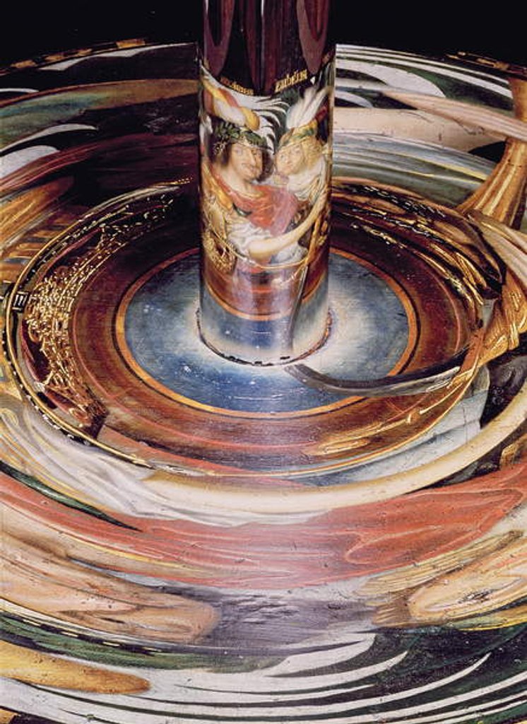 Detail of Anamorphic double portrait of King Frederick III and his Queen by Gert Dittmers
