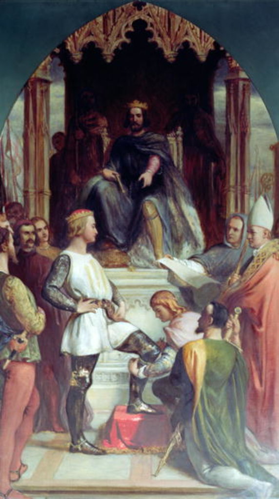 Detail of Edward the Black Prince by Charles West Cope