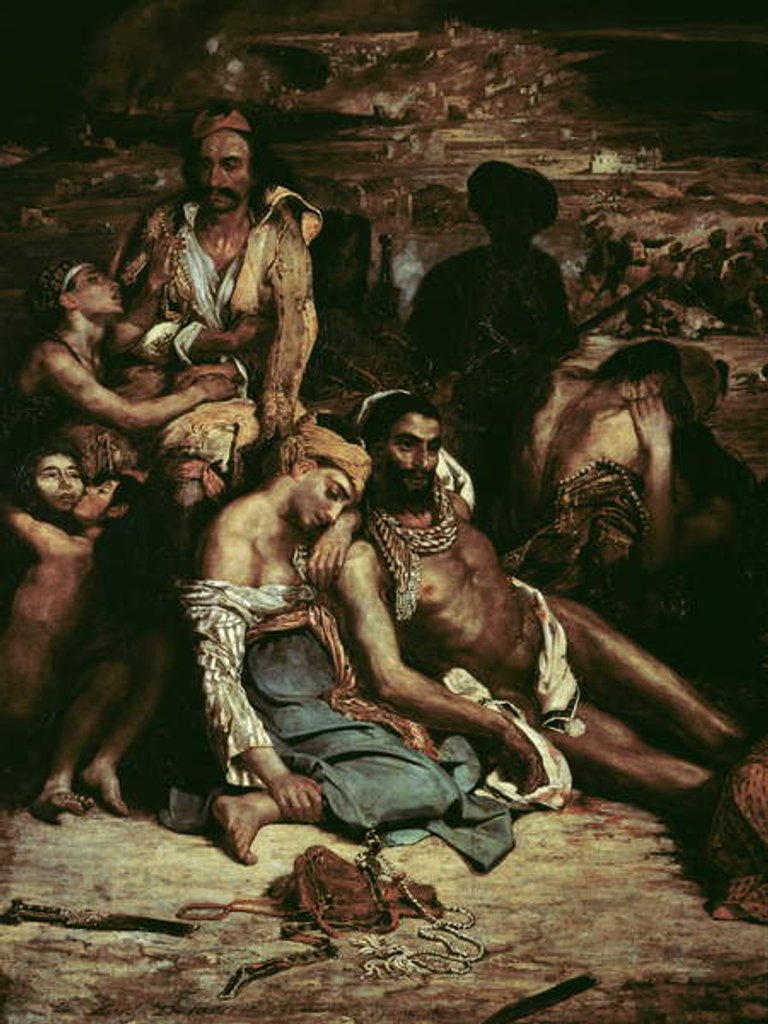 Detail of Scenes from the Massacre of Chios, 1822 by Ferdinand Victor Eugene Delacroix
