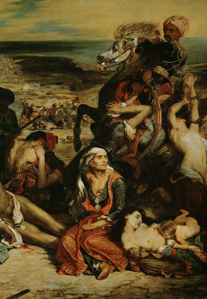 Detail of Scenes from the Massacre of Chios, 1822 by Ferdinand Victor Eugene Delacroix