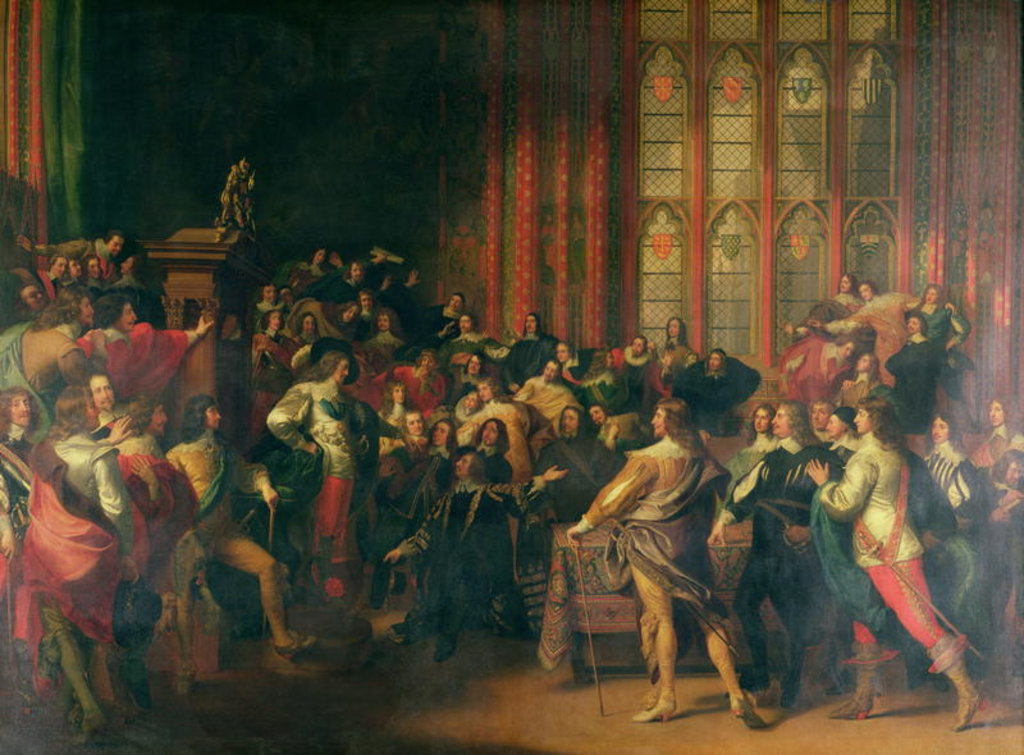 Detail of Charles I Demanding the Five Members in the House of Commons in 1642 by John Singleton Copley