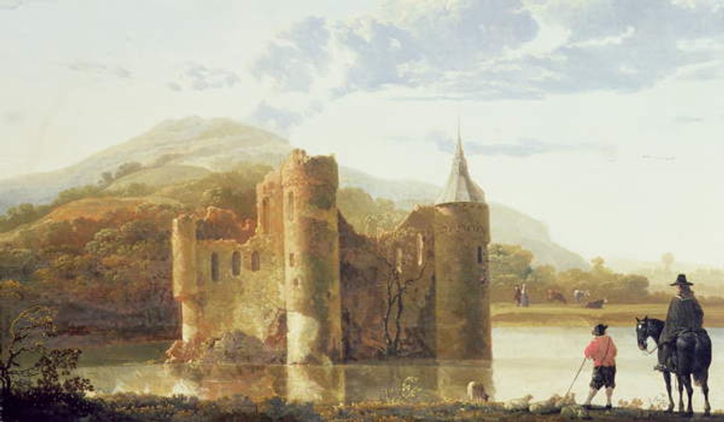 Detail of Ubbergen Castle, c.1655 by Aelbert Cuyp