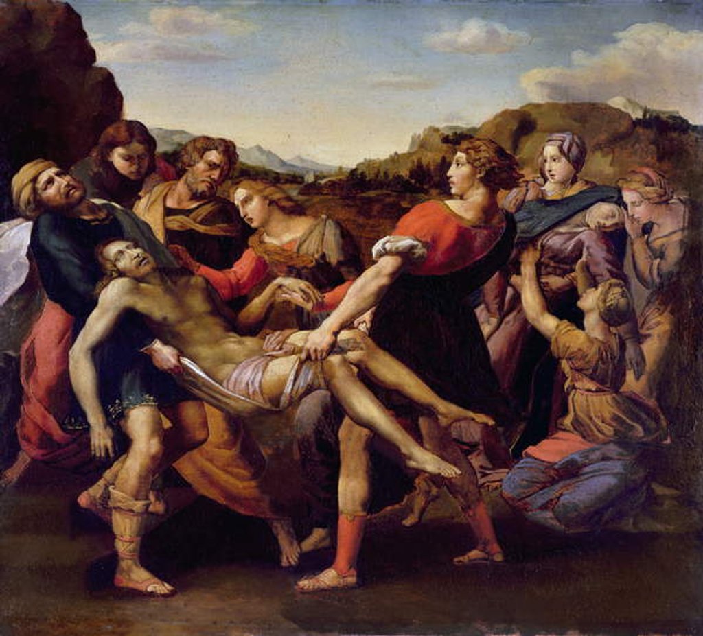 Detail of The Entombment by Theodore Gericault