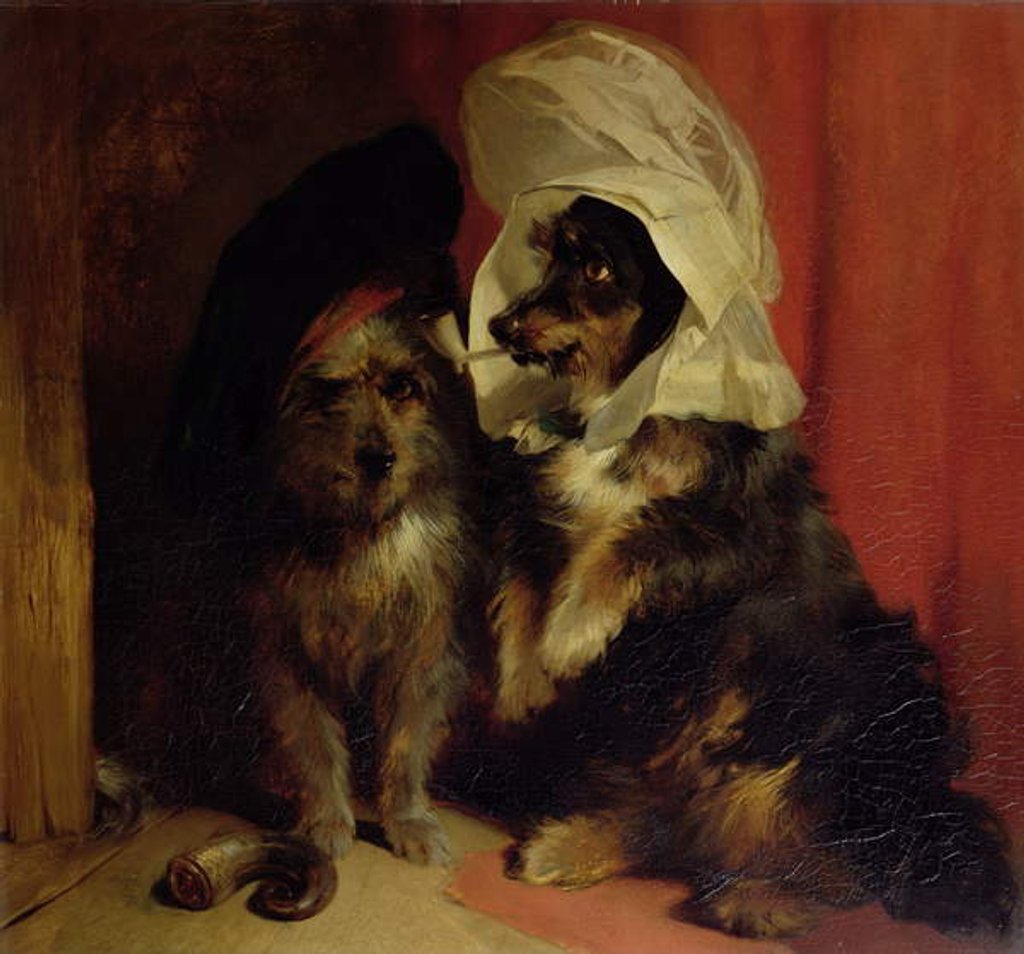 Detail of Comical Dogs, 1836 by Edwin Landseer