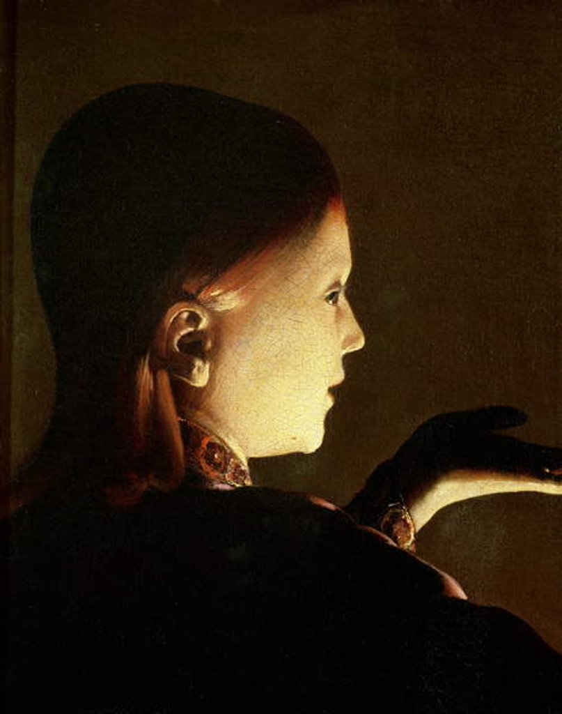 Detail of Joseph and the Angel, 1652 by Georges de la Tour