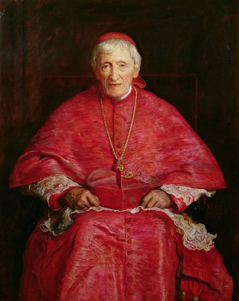 Detail of Portrait of Cardinal Newman by John Everett Millais