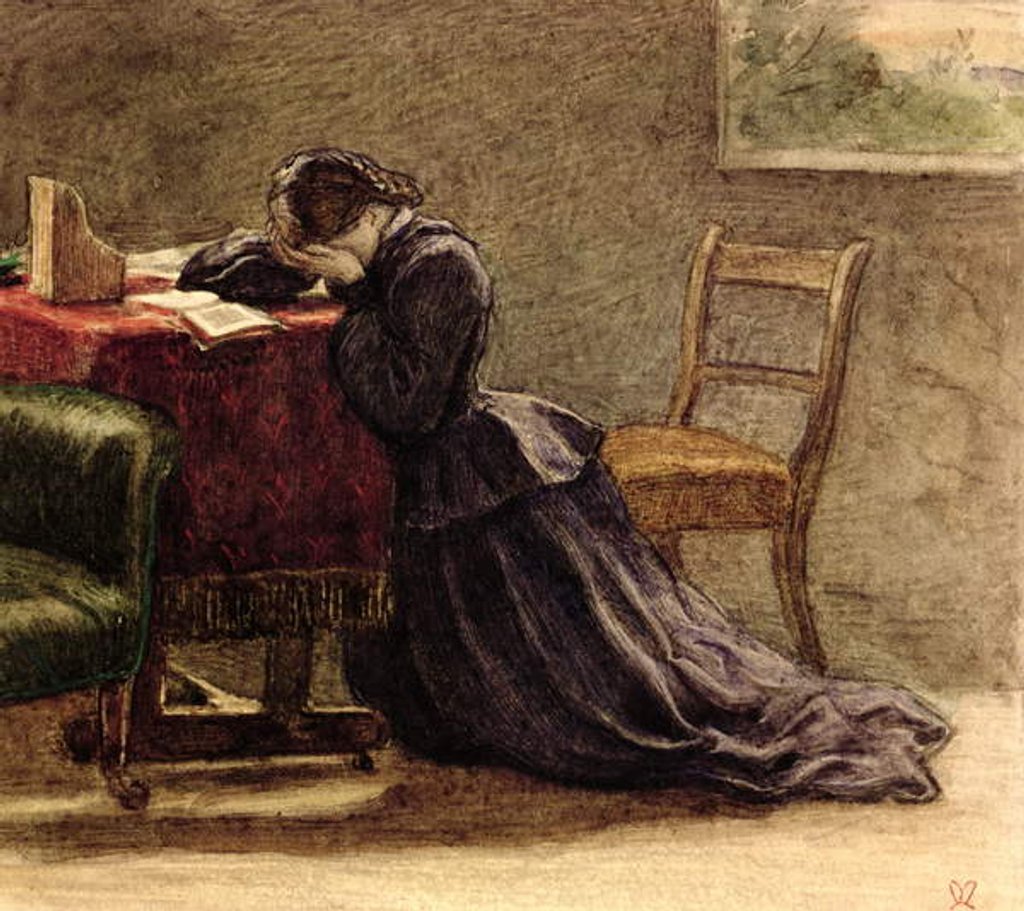 Detail of A Wife by John Everett Millais