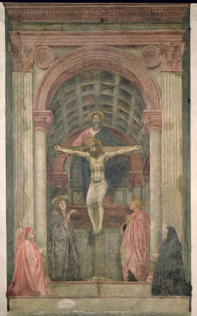 Detail of The Trinity, 1427-28 by Tommaso Masaccio