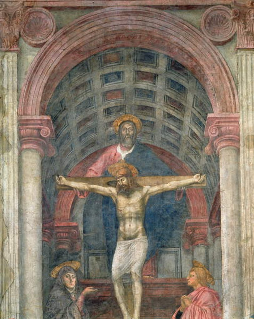 Detail of The Trinity, 1427-28 by Tommaso Masaccio