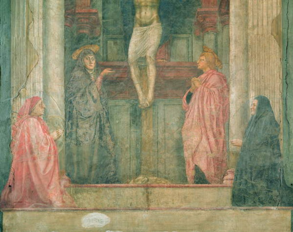 Detail of The Trinity, 1427-28 by Tommaso Masaccio