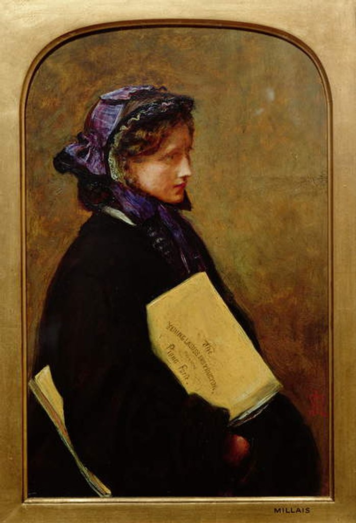 Detail of The Music Mistress by John Everett Millais