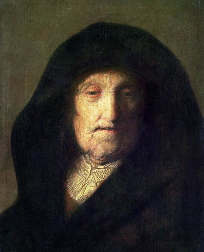 Detail of The Artist's Mother by Rembrandt Harmensz. van Rijn