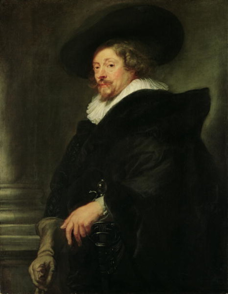 Detail of Self Portrait, 1638-40 by Peter Paul Rubens